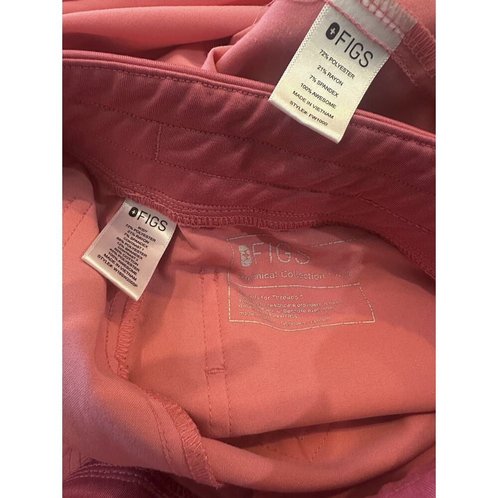 FIGS Catarina One Pocket Top Zamora Jogger Pants Limited Edition Neon Pink XS - Picture 14 of 16